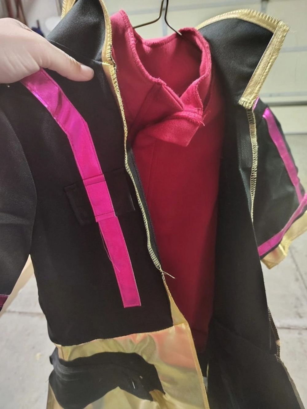 Fortnite Drift Costume Hoodie Black & Gold Boys Large
